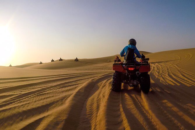 2hr COMBO - 1hr Lie-down Sandboarding and 1hr Quad Bike ride - The Lie-Down Sandboarding Hour: Fast Learning, Big Dune Fun