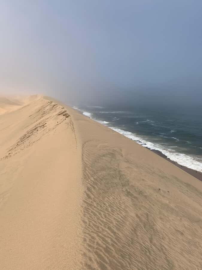 Namibia; Classic Sandwich Harbour Tour - Swakopmund to Sandwich Harbour: the day starts with coast drama