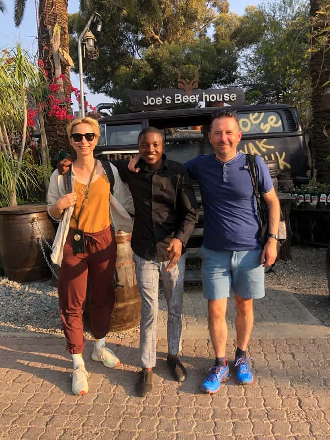 Windhoek: City & Township tour. Vehicle, guide, kapana - Parliament Gardens and Christuskirche: downtown Windhoek on foot
